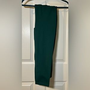 Pop Fit cropped athletic leggings - forest green, size L